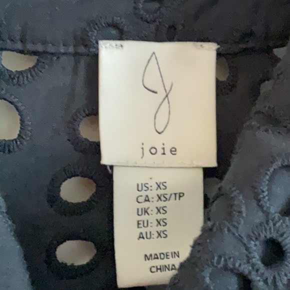 Joie Midnight Eyelet Blouse - Picture 2 of 5